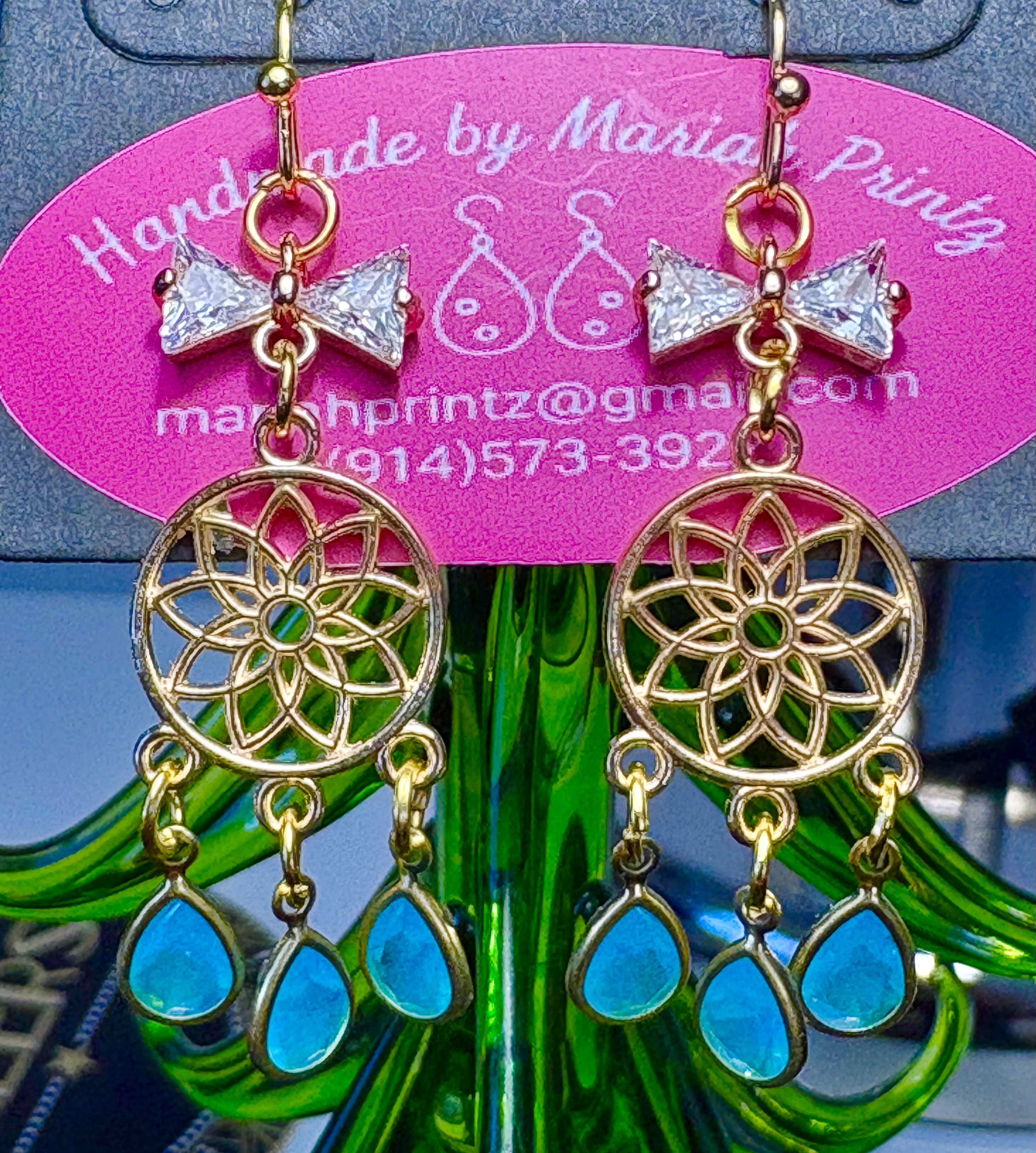 Dreamcatcher Blue Drips
